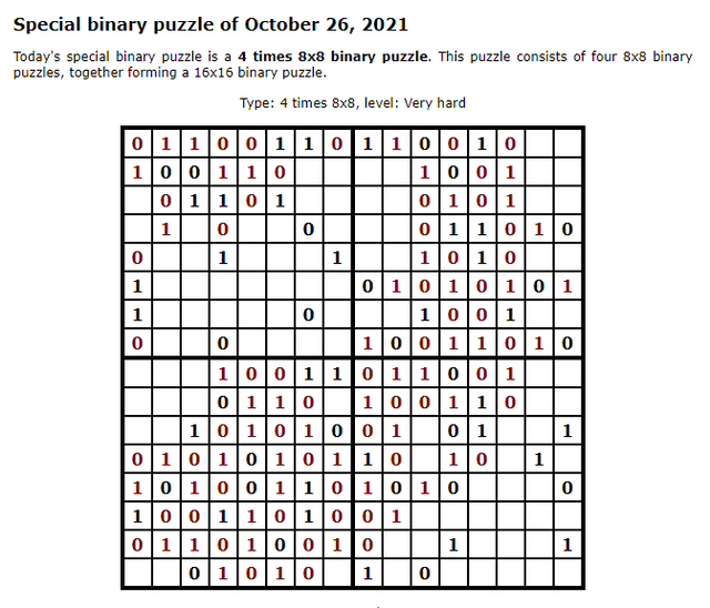 Binary puzzles advanced strategies rpuzzles