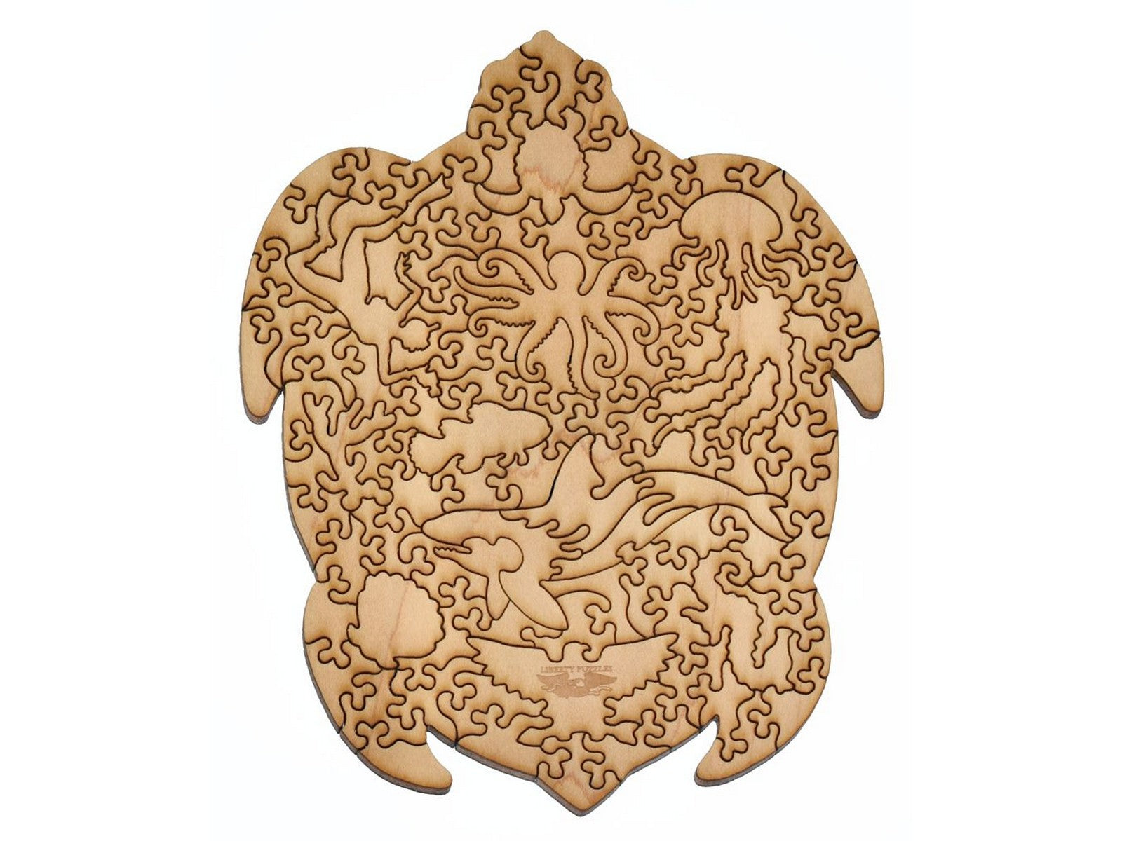 Baby sea turtle wooden jigsaw puzzle liberty puzzles