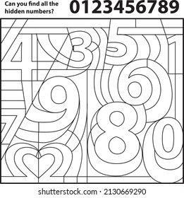 Hidden numbers photos and images