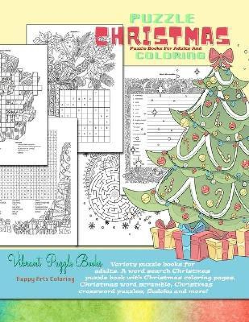 Christmas puzzle books for adults and coloring variety puzzle books for adults a word search christmas puzzle book with christmas coloring pages christmas word scramble christmas crossword puzzles sudoku and more buy