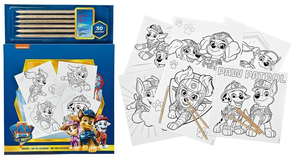 Paw patrol loring book with crayons