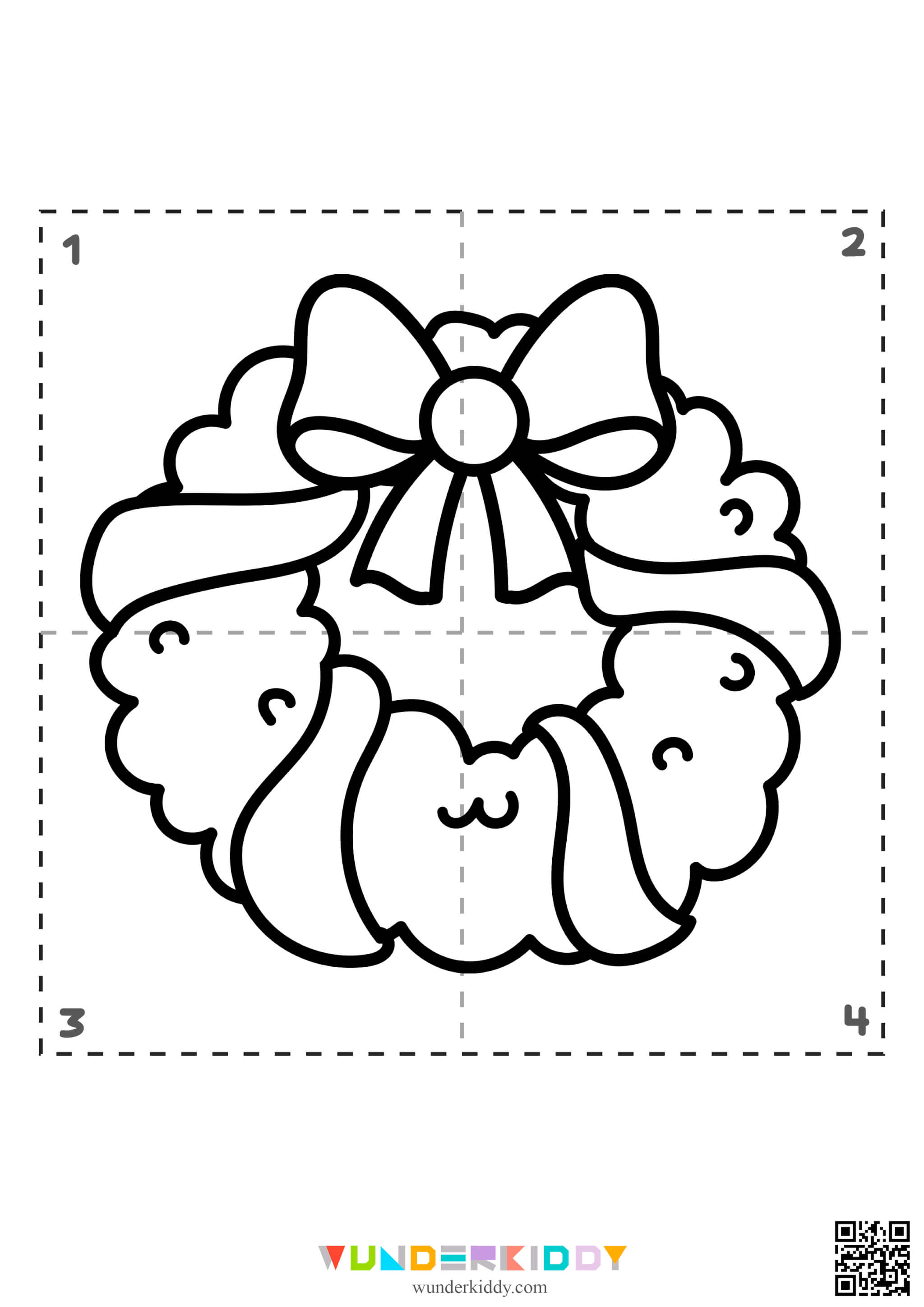 Coloring pages for preschoolers of all ages new years puzzle