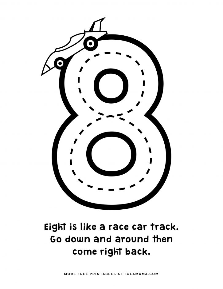 Free cute number coloring pages for fun learning