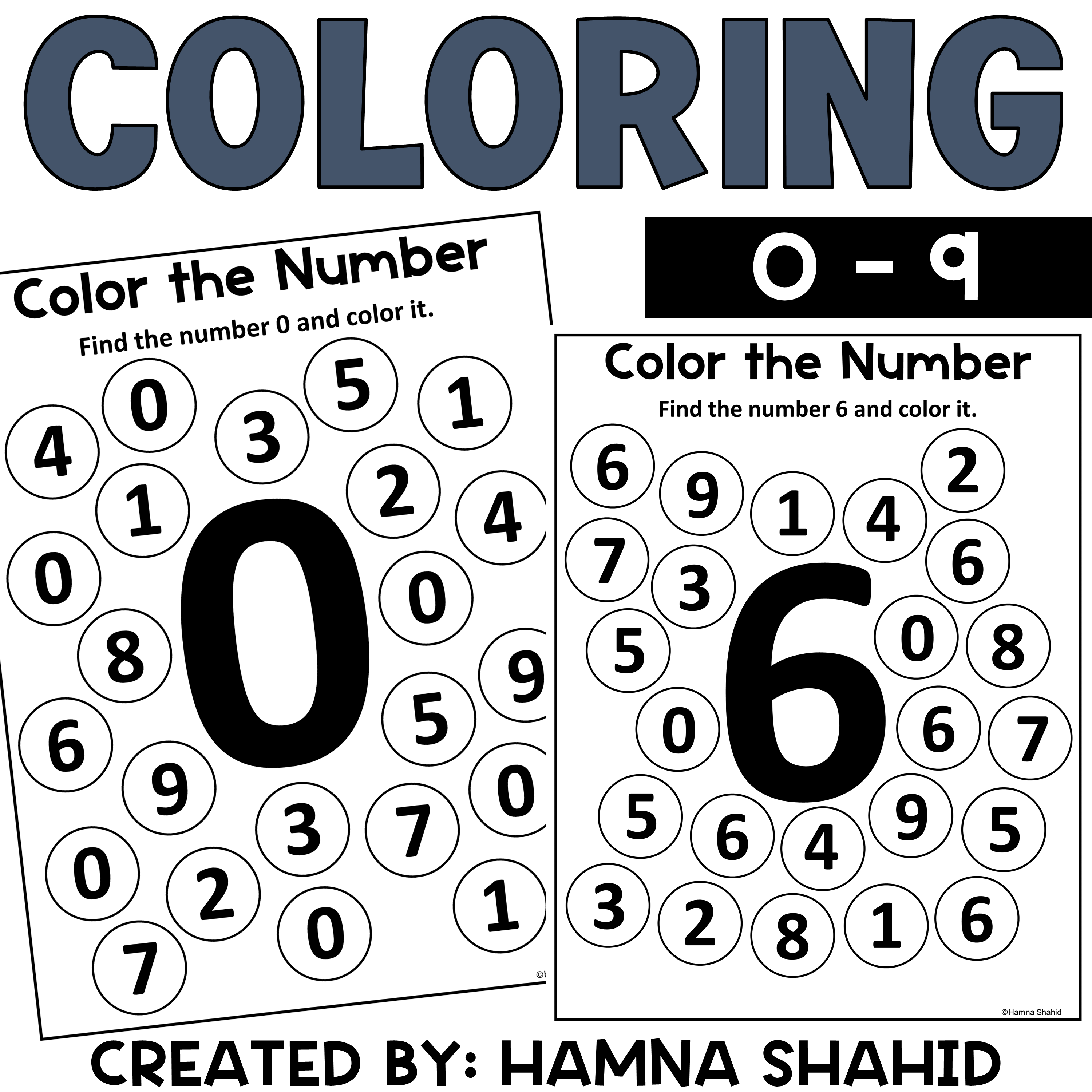 Color the number