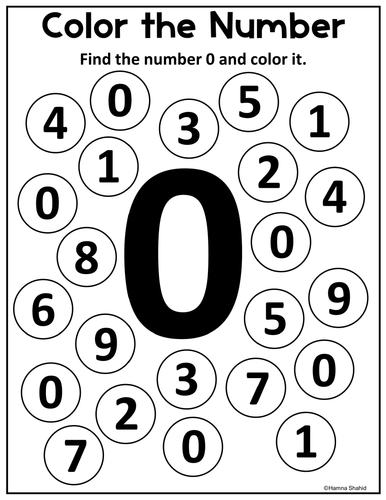 Color the number