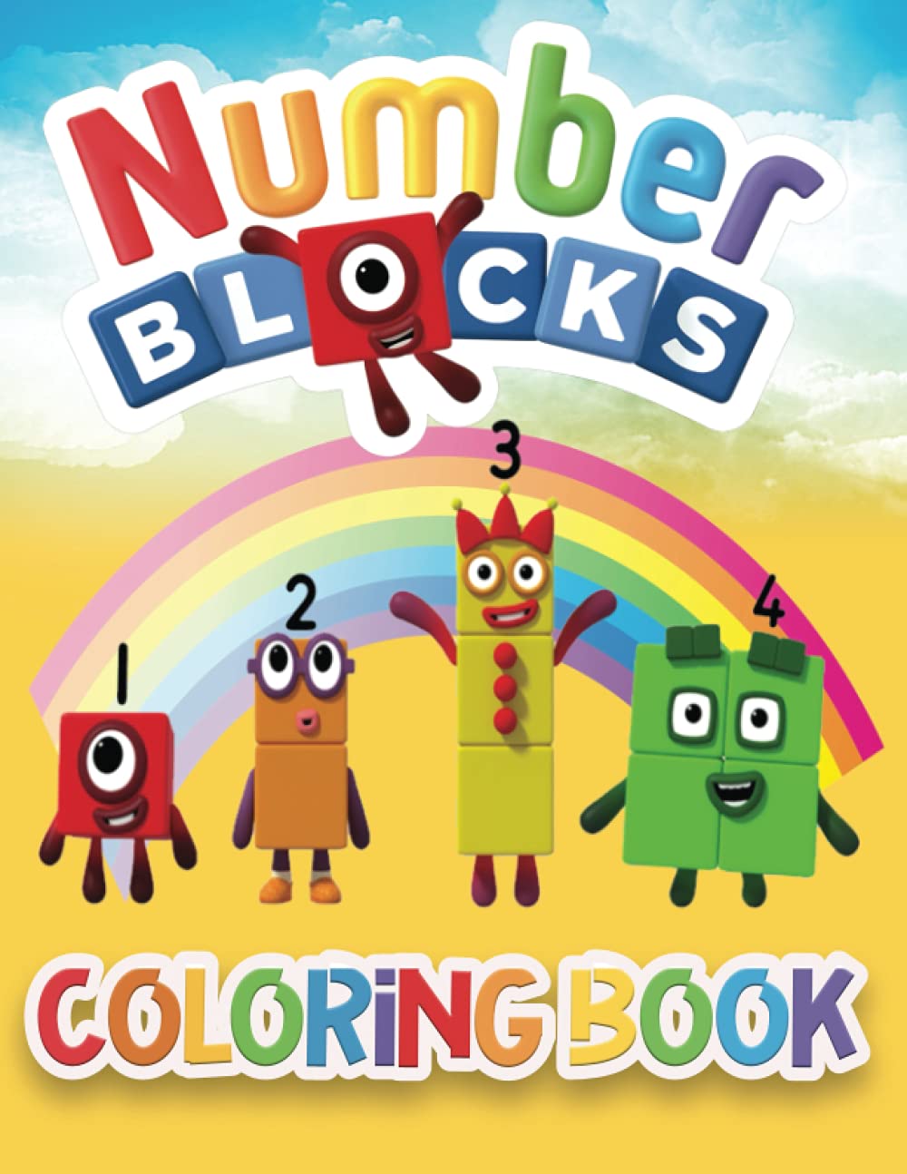 Numberblocks coloring book numberblocks to