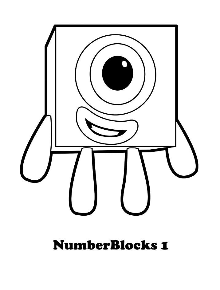 Numberblocks colorg pages