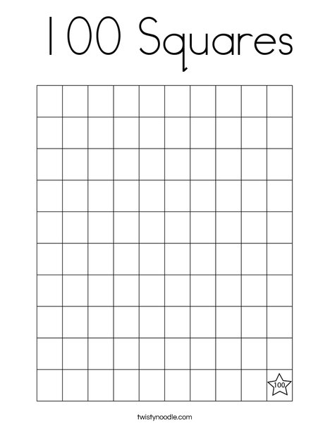 Squares coloring page