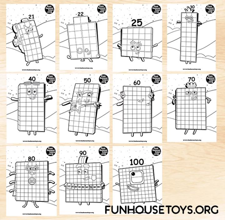 Fun house toys numberblocks fun printables for kids numbers for kids crayola coloring pages