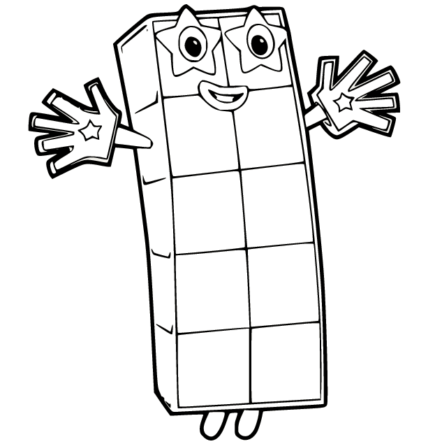 Numberblocks coloring pages printable for free download