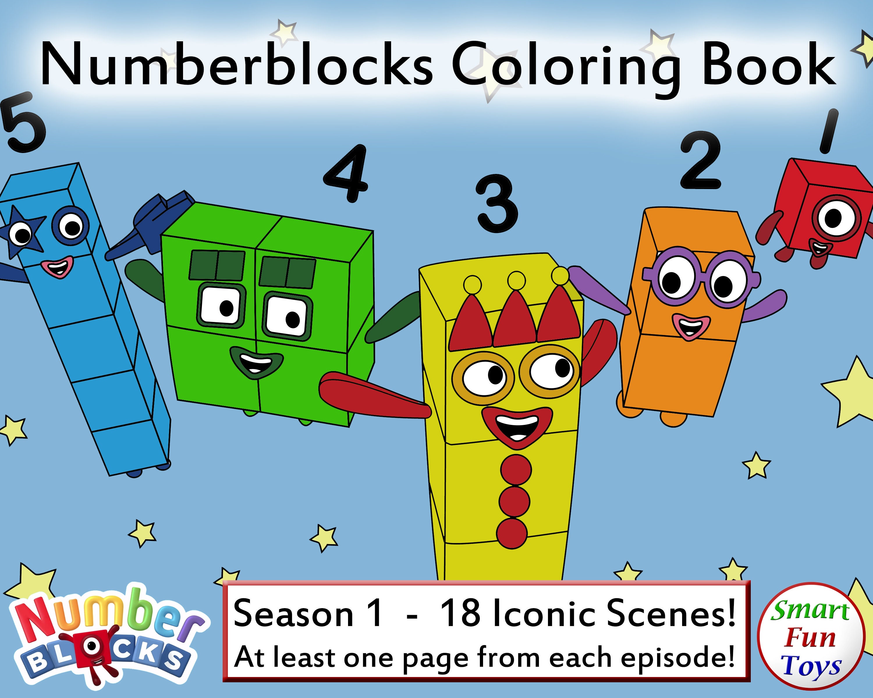 Numberblocks coloring book season