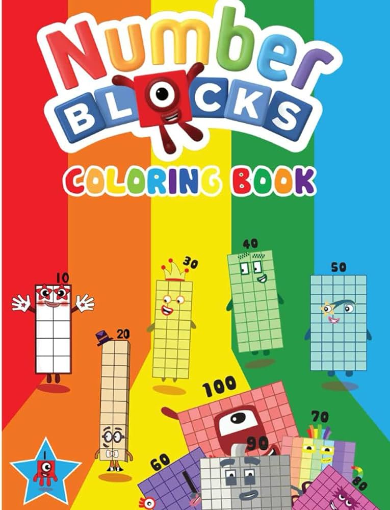 Numberblocks coloring book numberblocks to