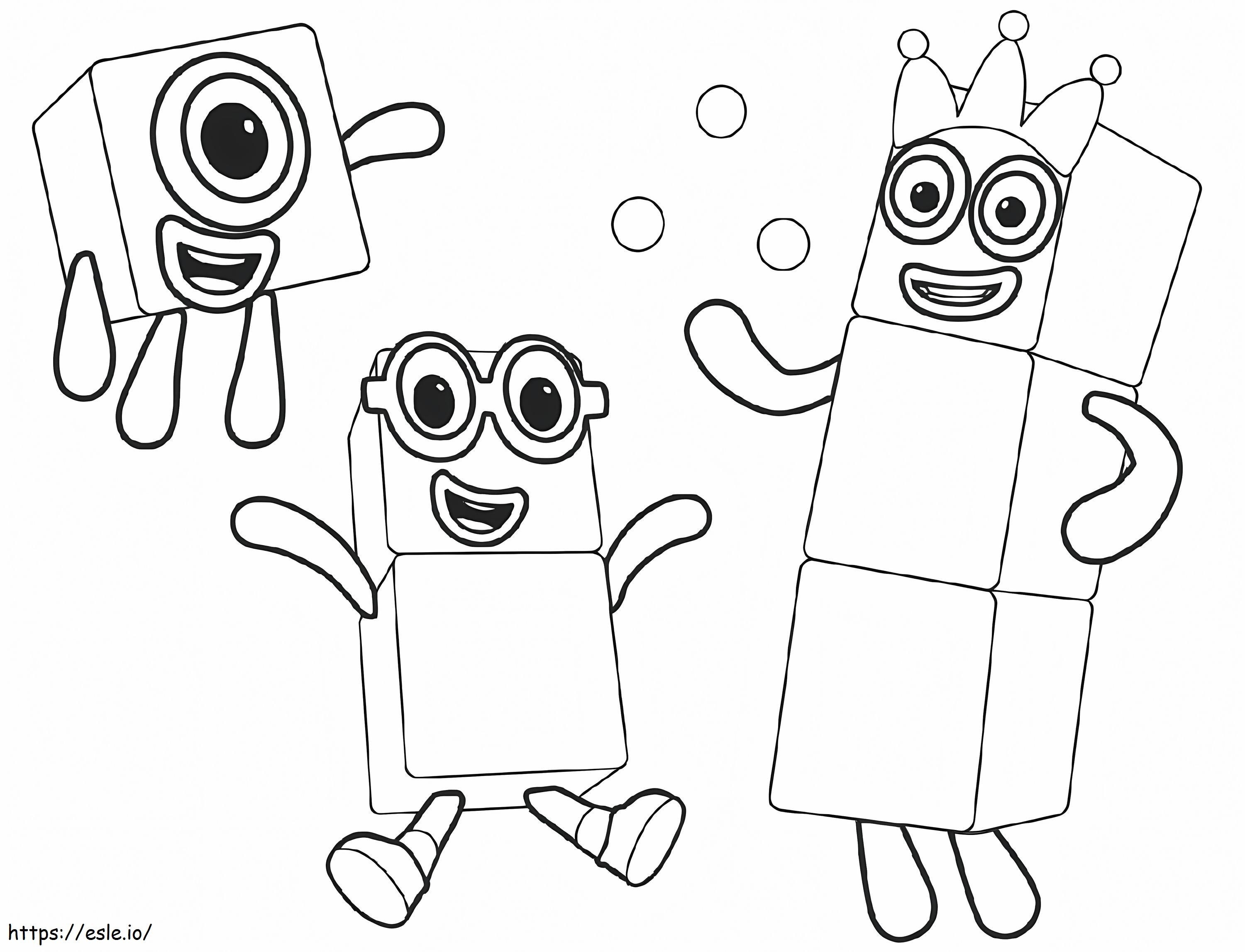 Printable numberblocks coloring page