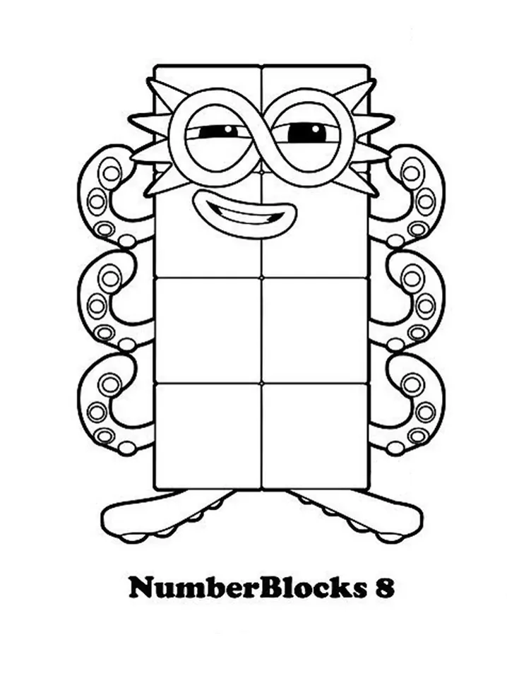 Numberblocks malvorlagen