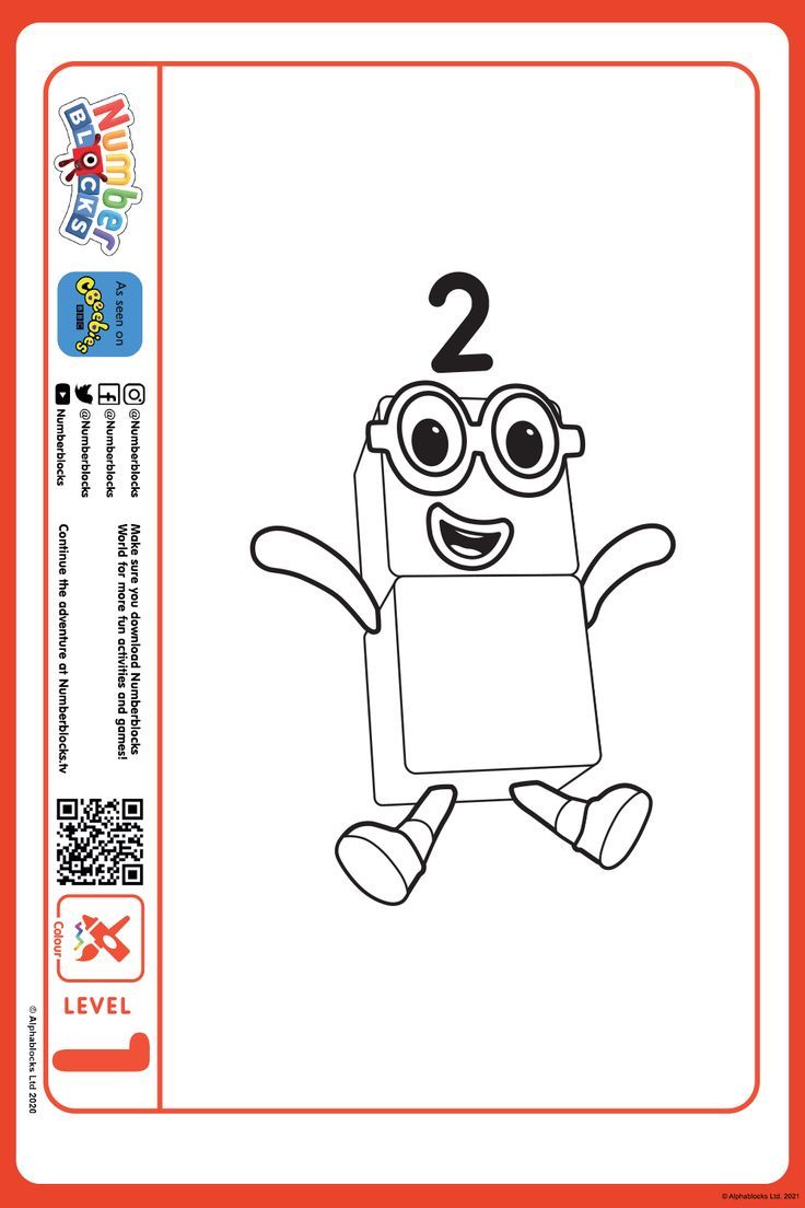 Numberblocks colouring pictures numberblock activities block birthday party fun activities