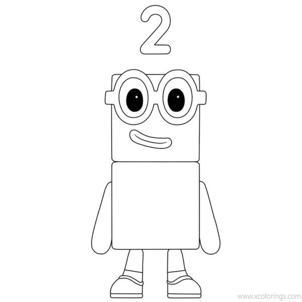 Numberblocks coloring pages and