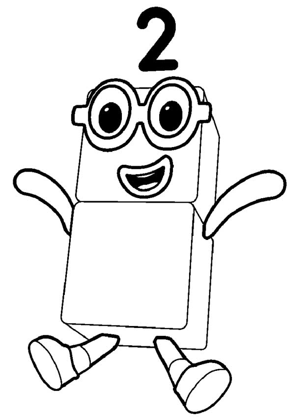 Numberblocks coloring pages â having fun with children