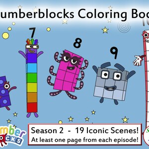 Numberblocks coloring book season