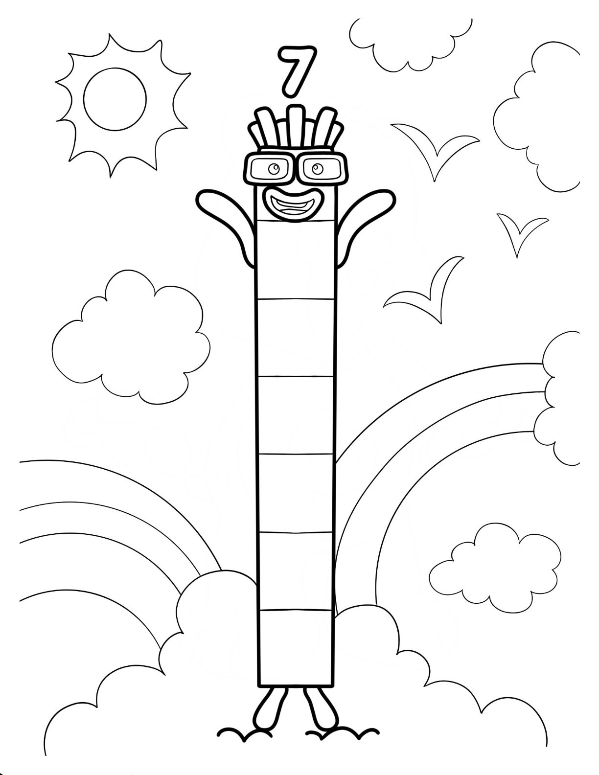 Numberblocks coloring pages by coloringpageswk on