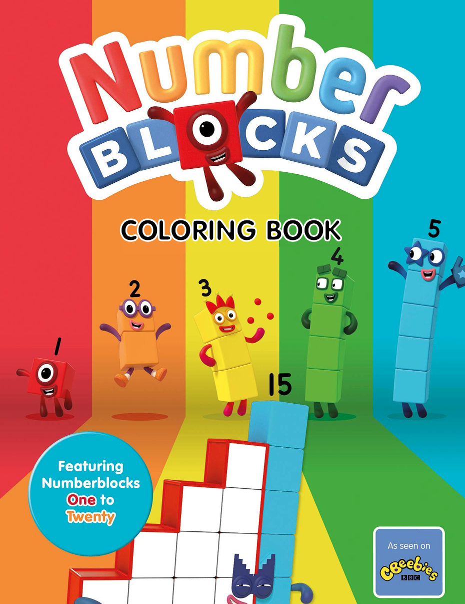 Numberblocks coloring book digital by