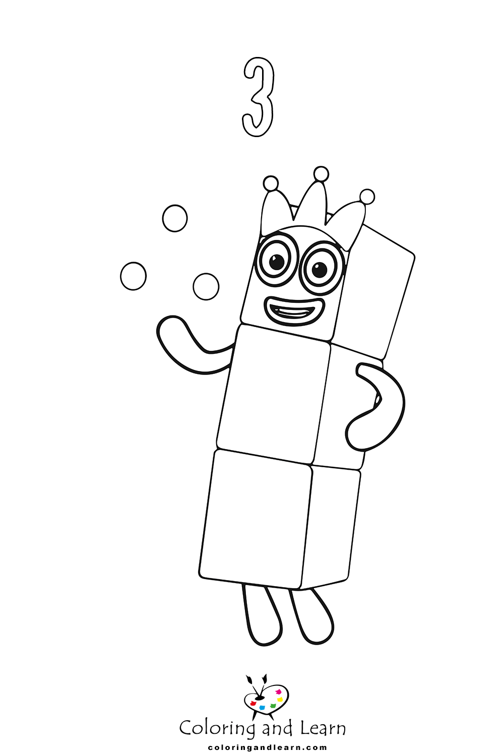 Numberblocks coloring pages