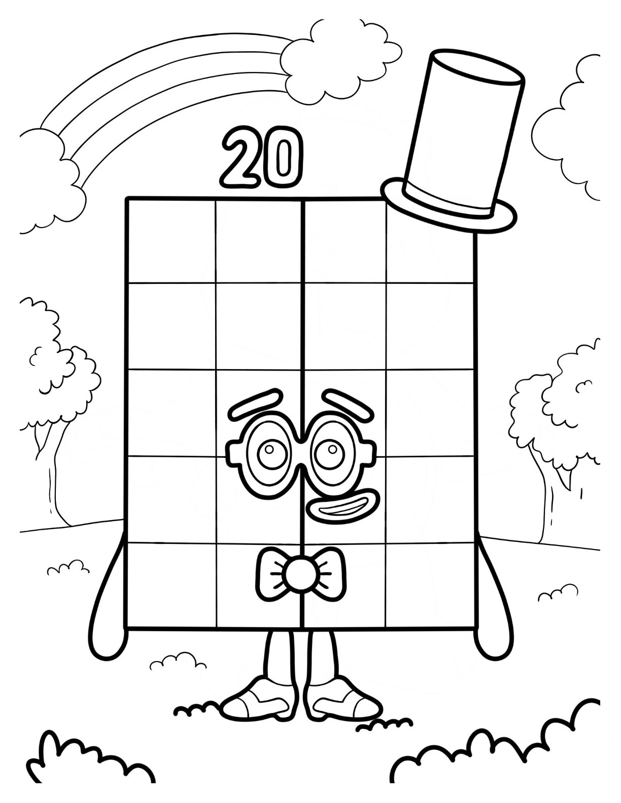 Numberblocks coloring pages by coloringpageswk on