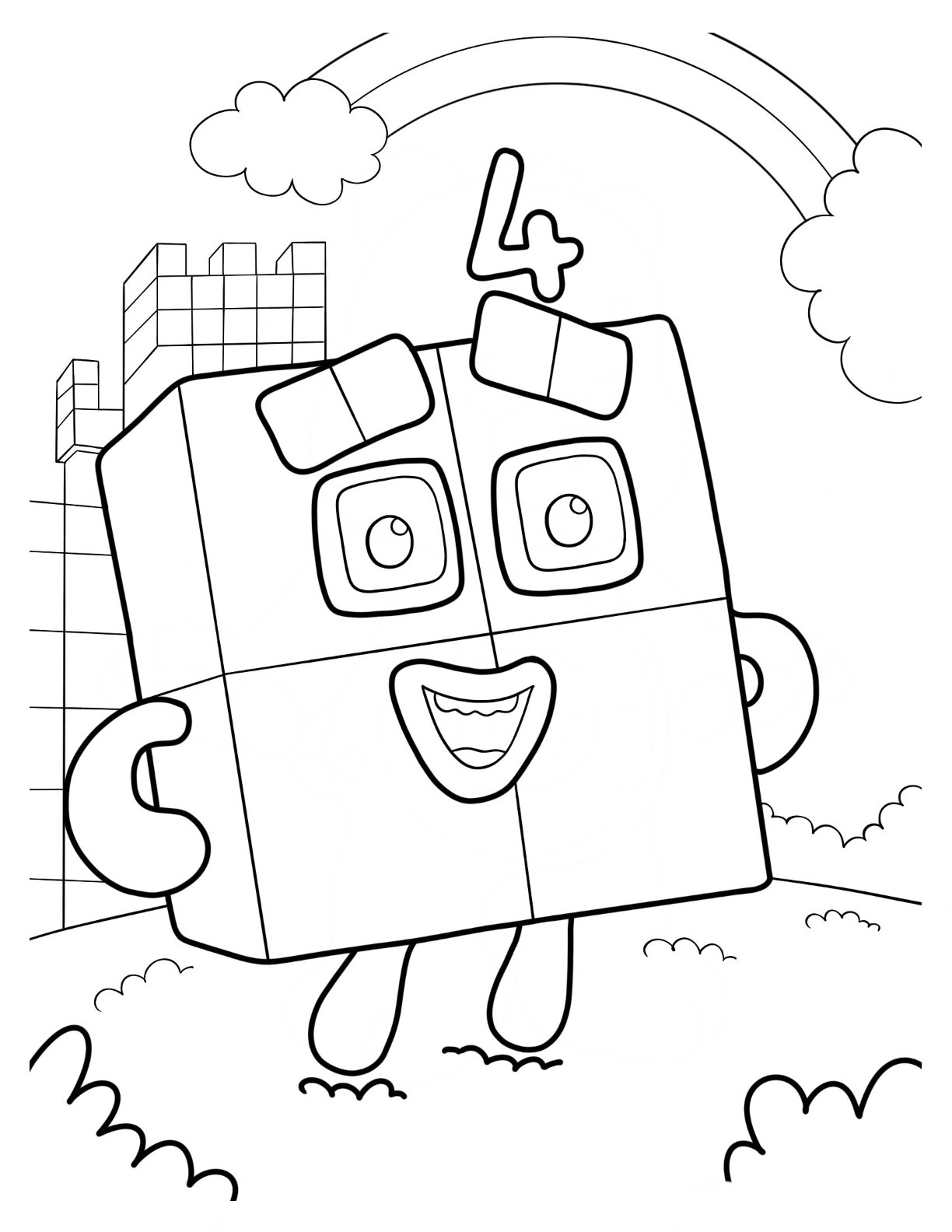 Numberblocks coloring pages by coloringpageswk on