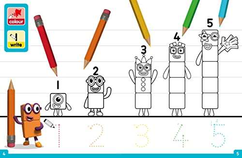 Numberblocks colouring fun a colouring activity book