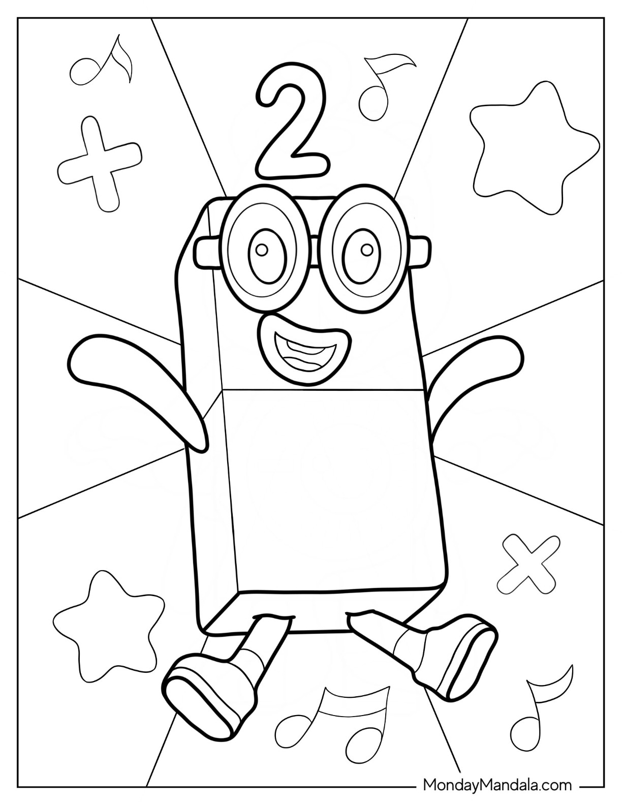 Numberblocks coloring pages free pdf printables