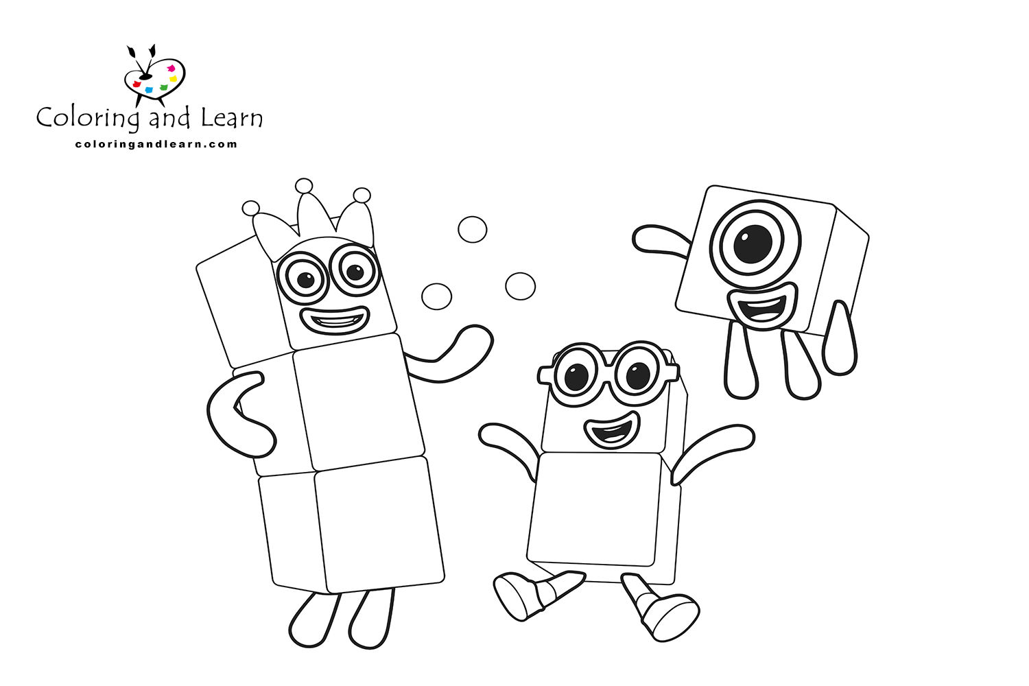 Numberblocks coloring pages