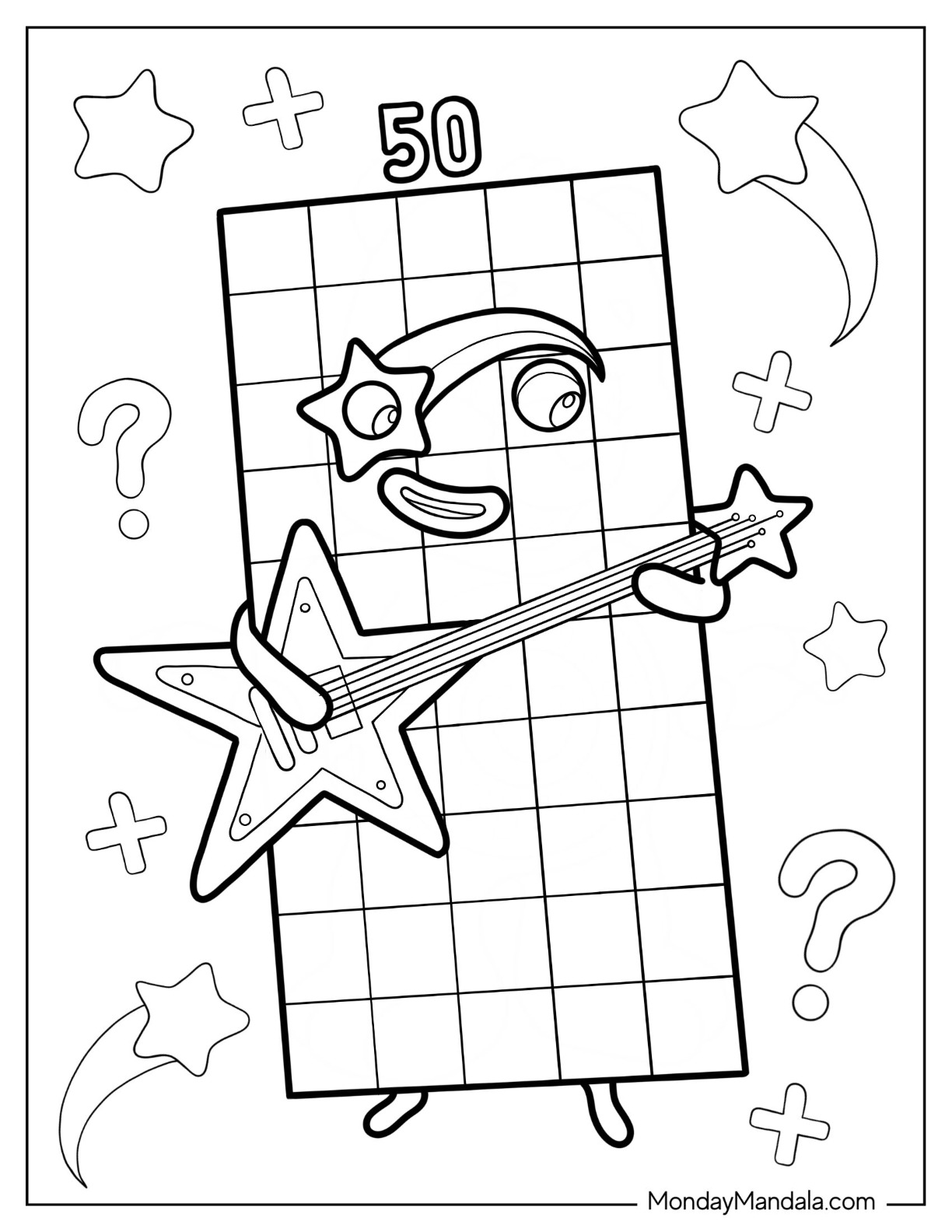 Numberblocks coloring pages free pdf printables