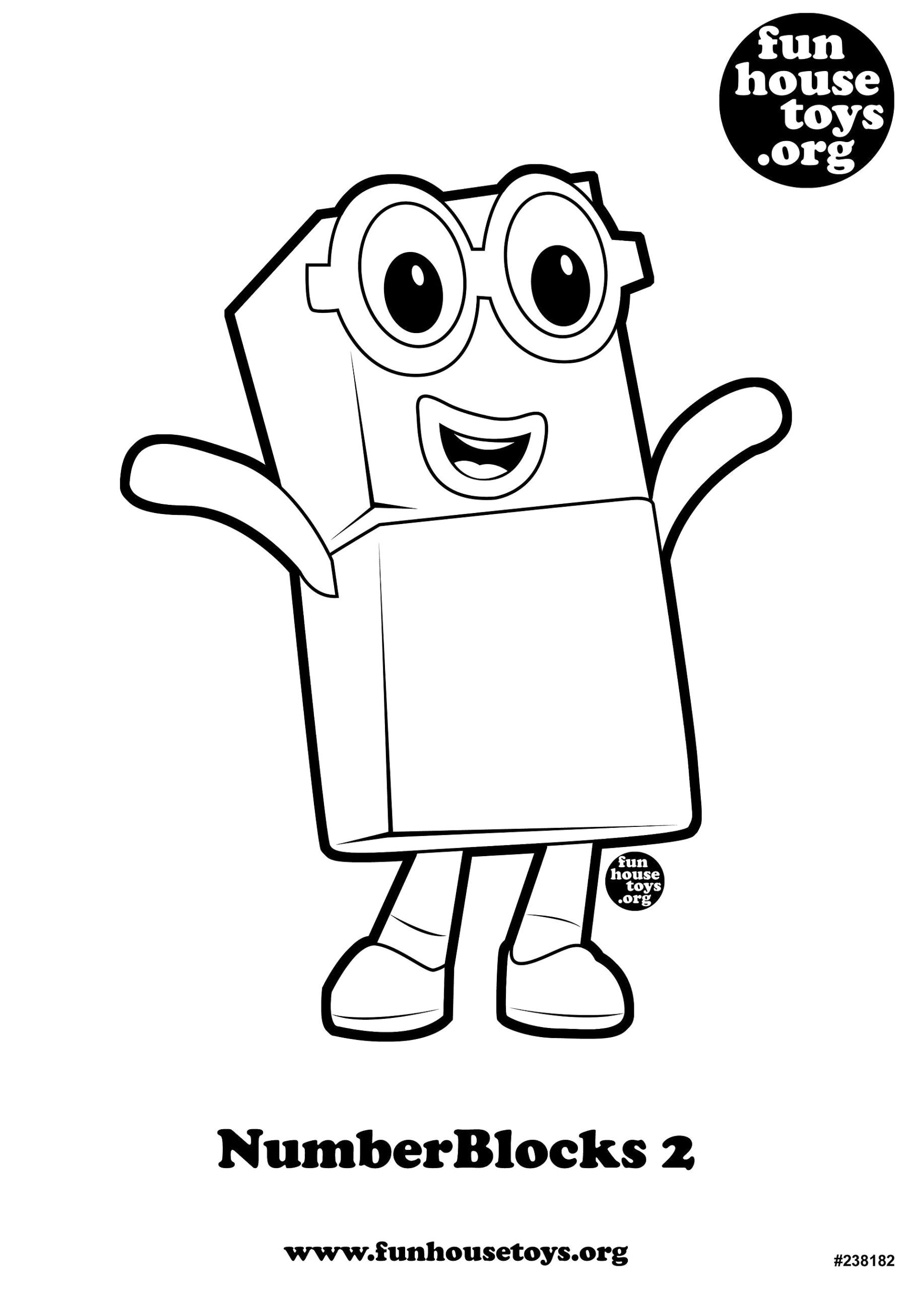 Numberblocks coloring pages