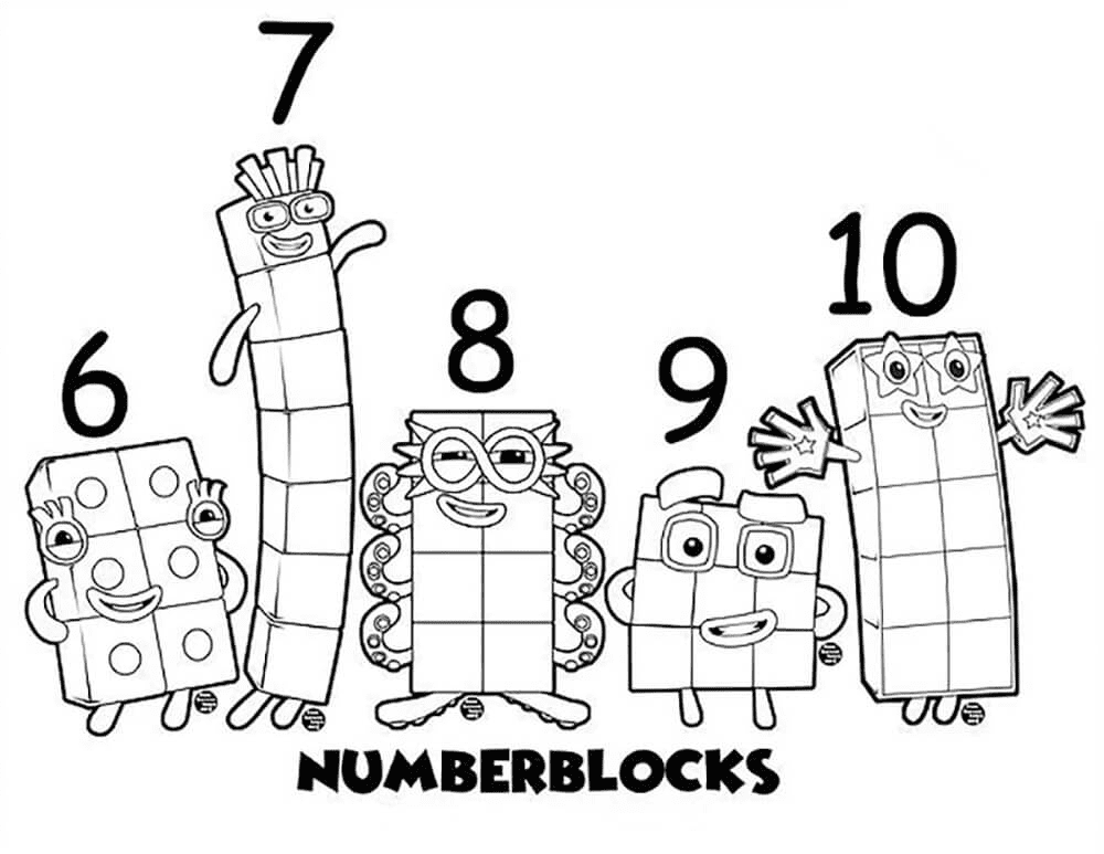 Learning through exciting mountain and numberblocks coloring pages â dennis piper