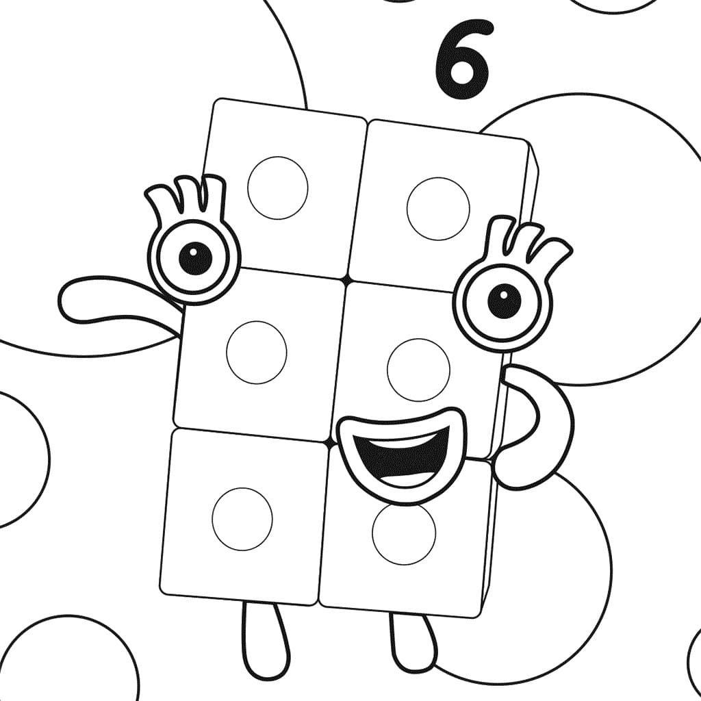 Numberblocks coloring pages pdf for kids