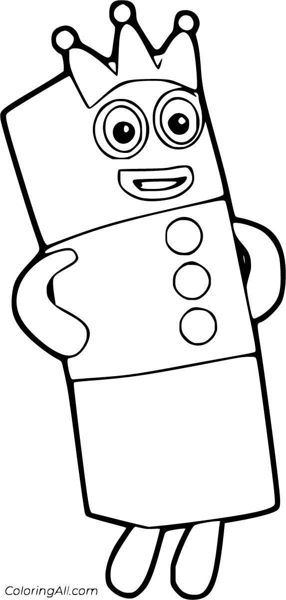 Free printable numberblocks coloring pages in vector format easy to print from any device and autâ coloring pages cartoon coloring pages cool coloring pages