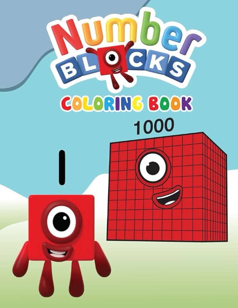 Numberblocks coloring book numberblocks
