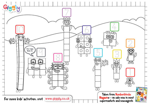 Numberblocks louring pages