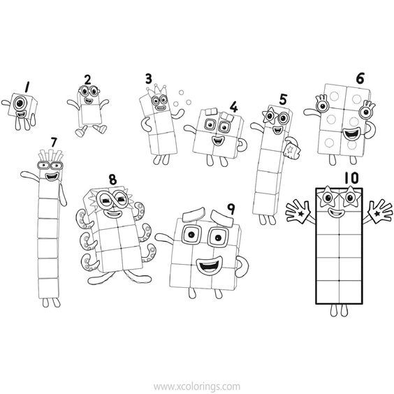 Numberblocks coloring pages to coloring pages school coloring pages coloring pages for kids