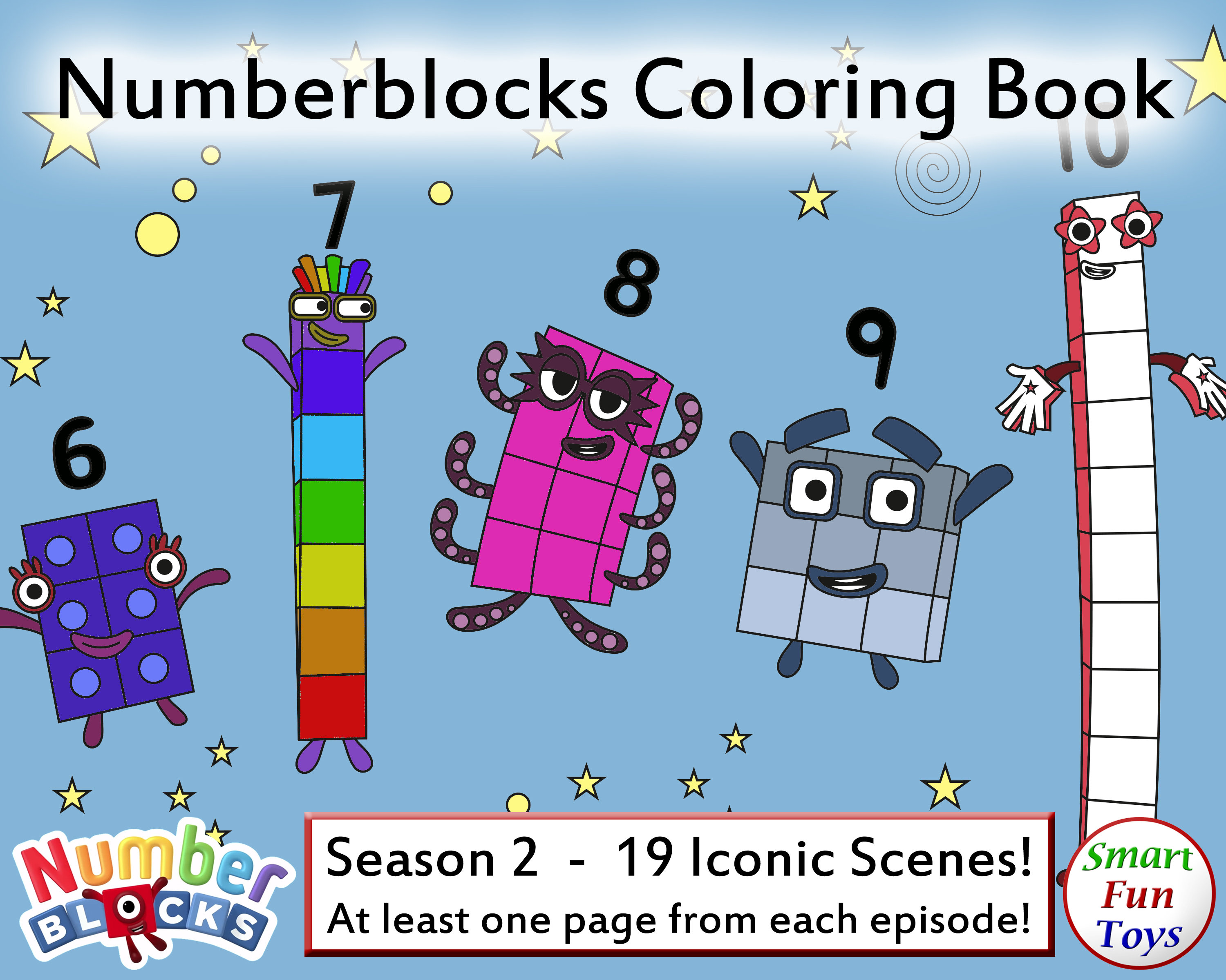 Numberblocks coloring book season