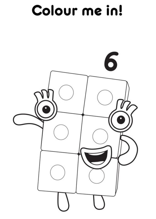 Numberblocks time for tricks th birthday card