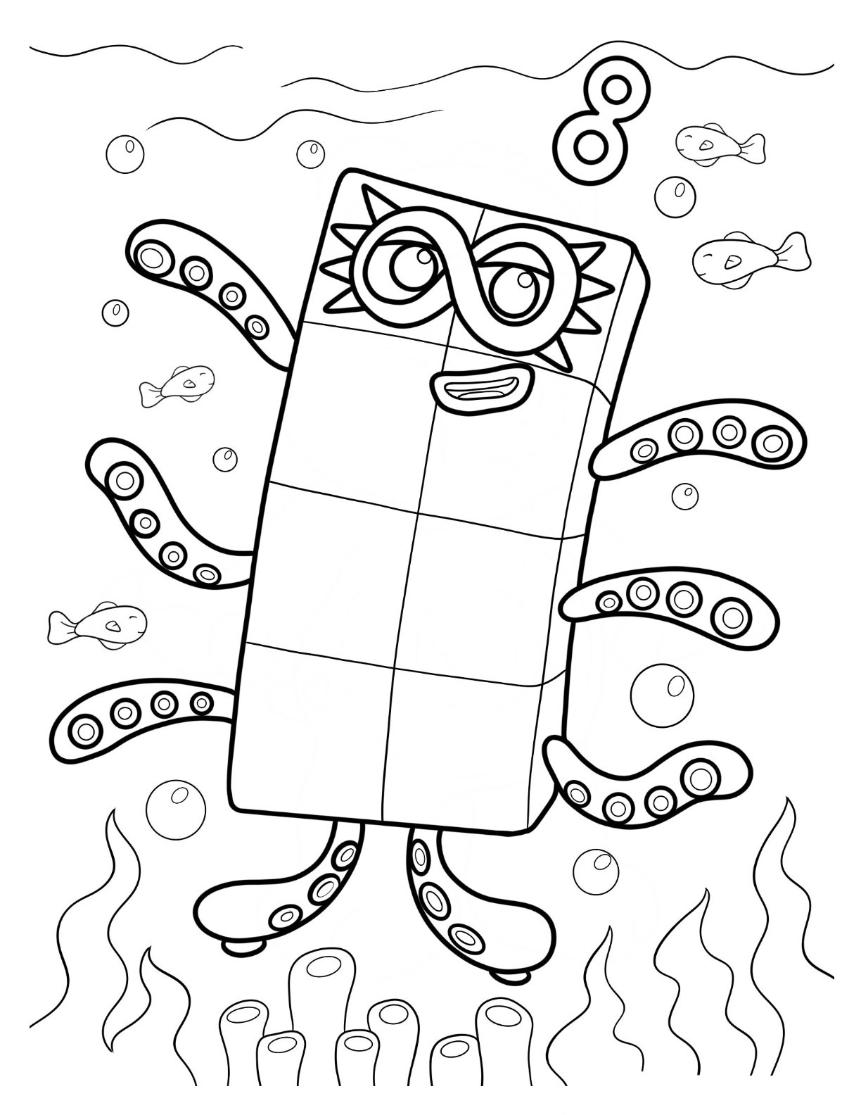 Numberblocks coloring pages by coloringpageswk on