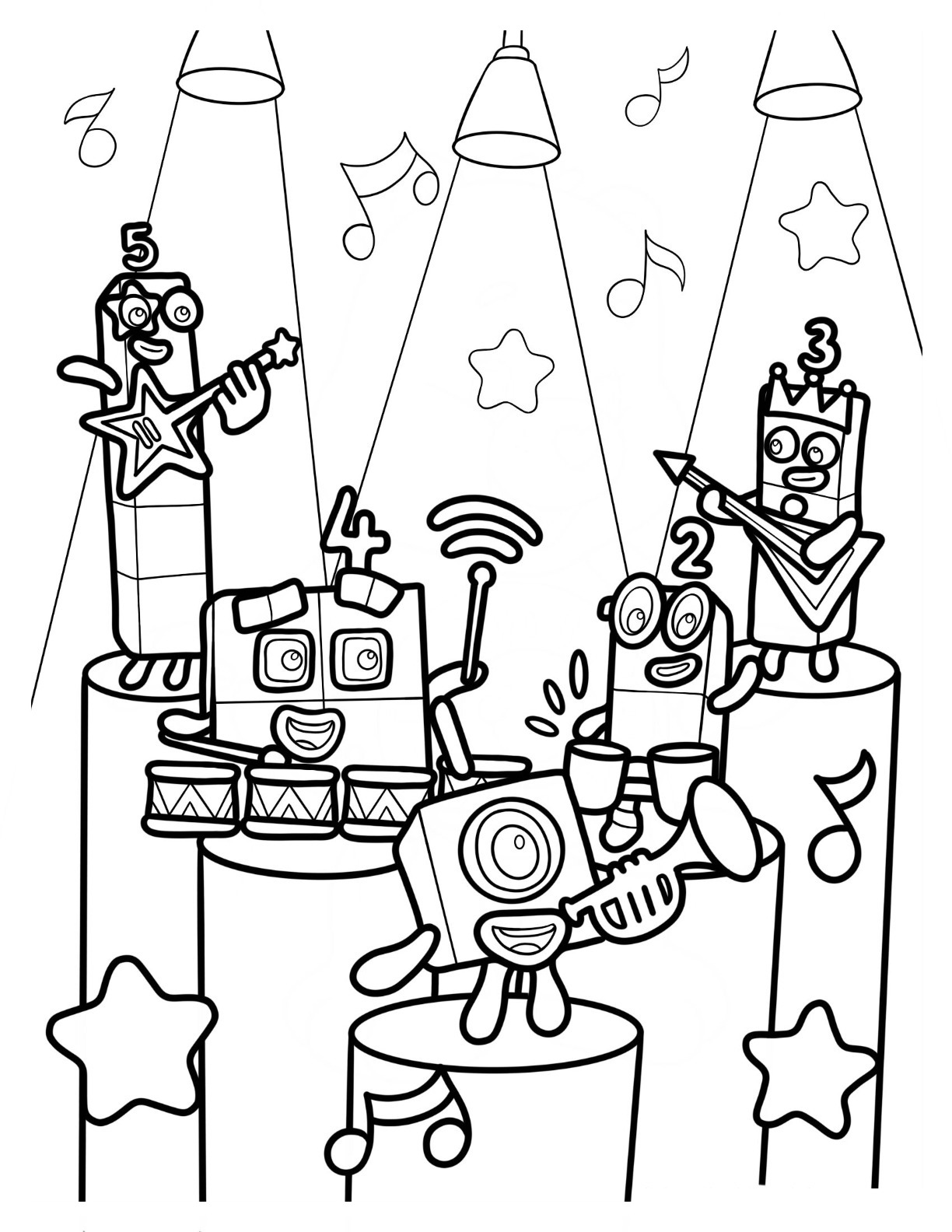 Numberblocks coloring pages by coloringpageswk on