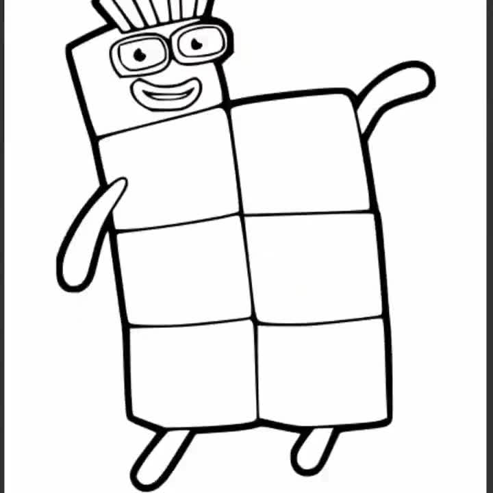 Number blocks coloring pages number blocks coloring book pdf