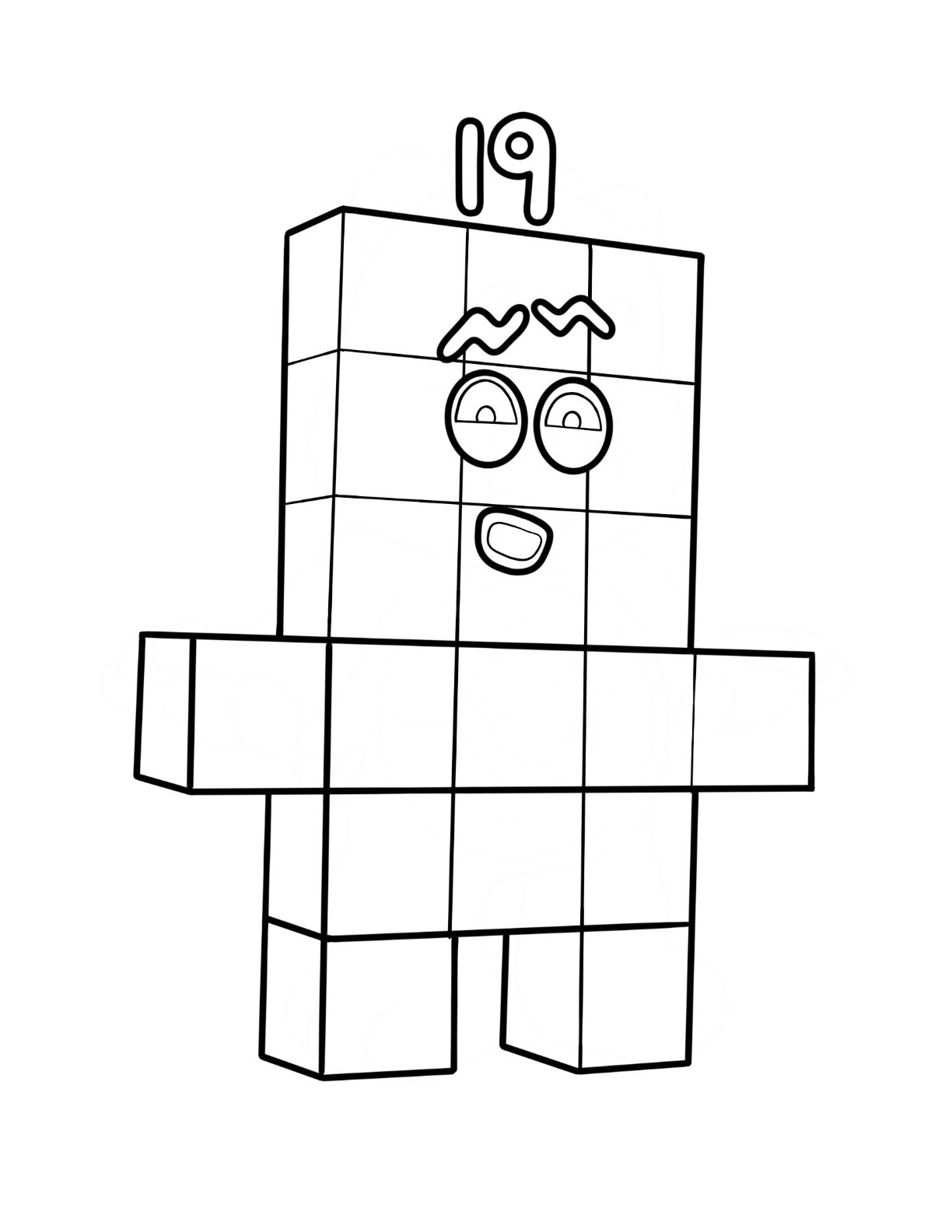 Numberblocks coloring pages by coloringpageswk on