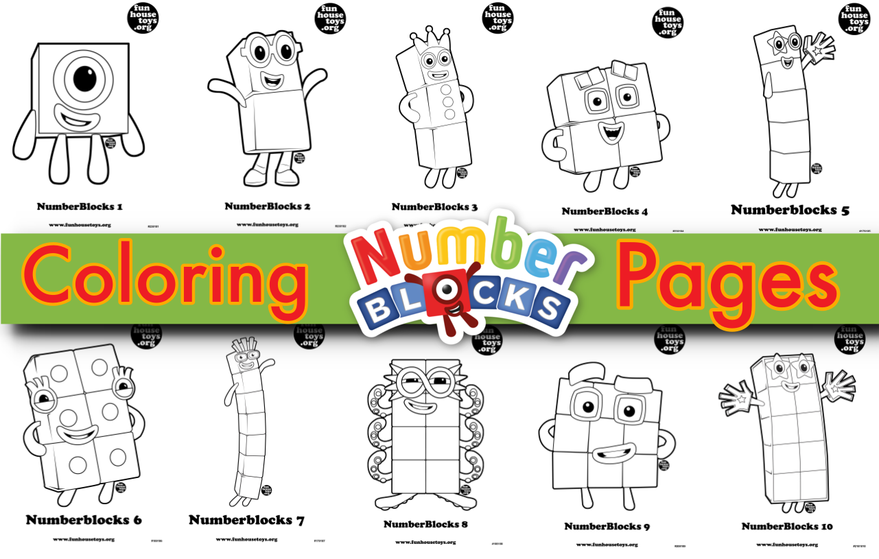 Numberblocks printable coloring pages fun printables for kids coloring pages printable coloring pages