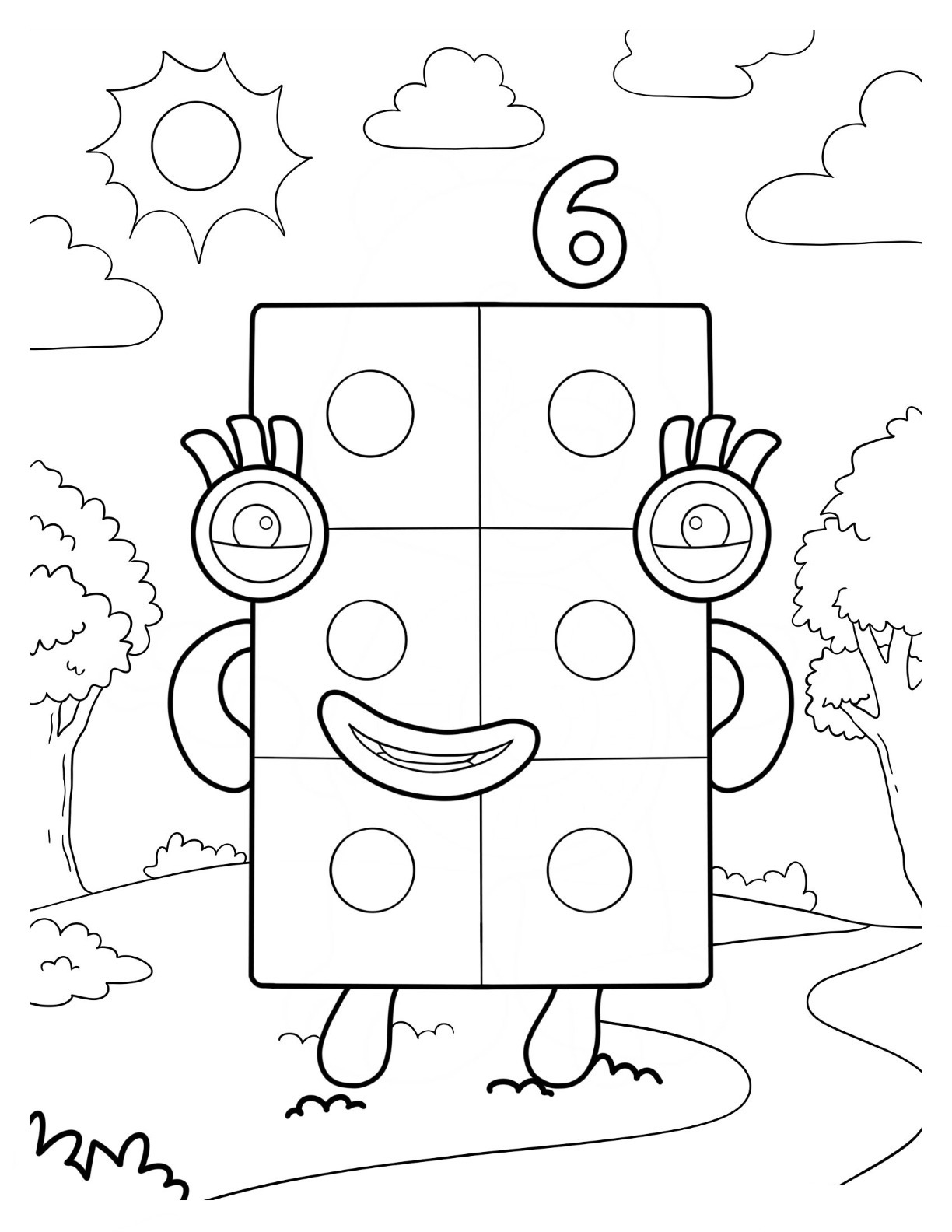 Numberblocks coloring pages by coloringpageswk on