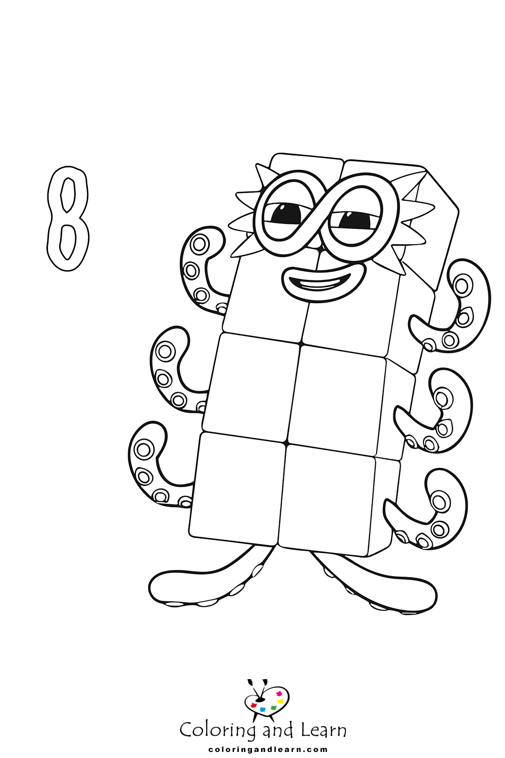 Numberblocks coloring pages