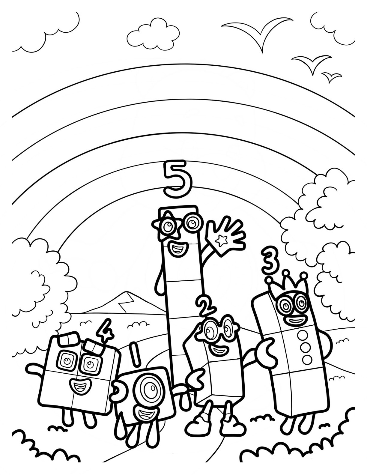 Numberblocks coloring pages by coloringpageswk on