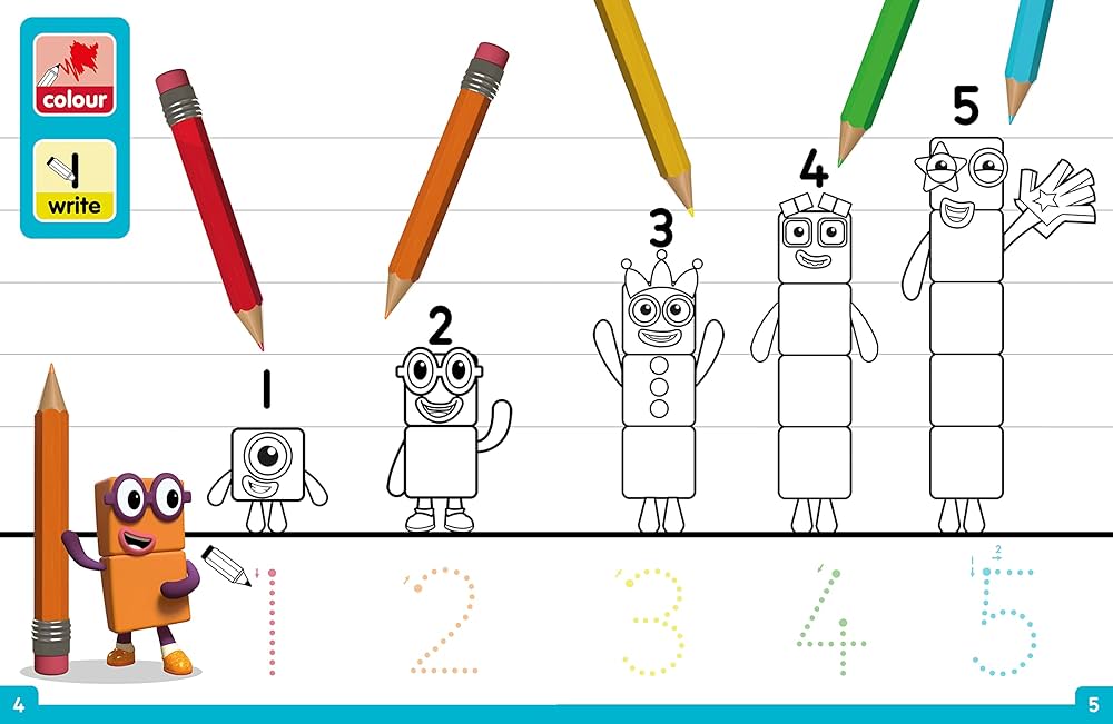 Numberblocks colouring fun a colouring activity book unknown author books
