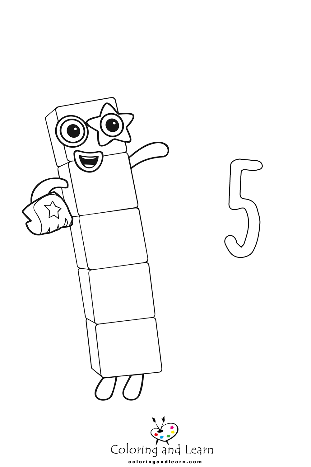 Numberblocks coloring pages